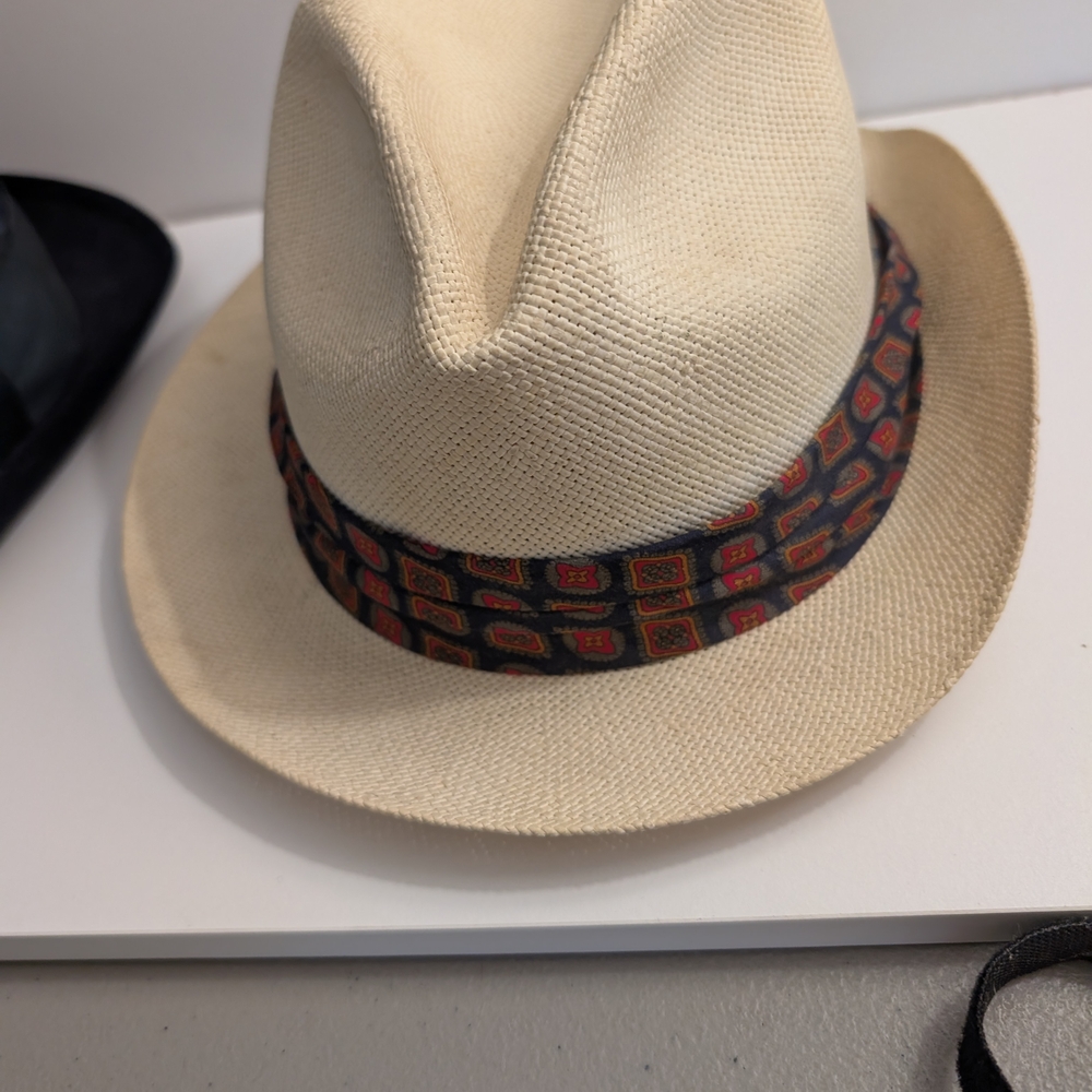 Stetson Natural Straw Hat with Black Band